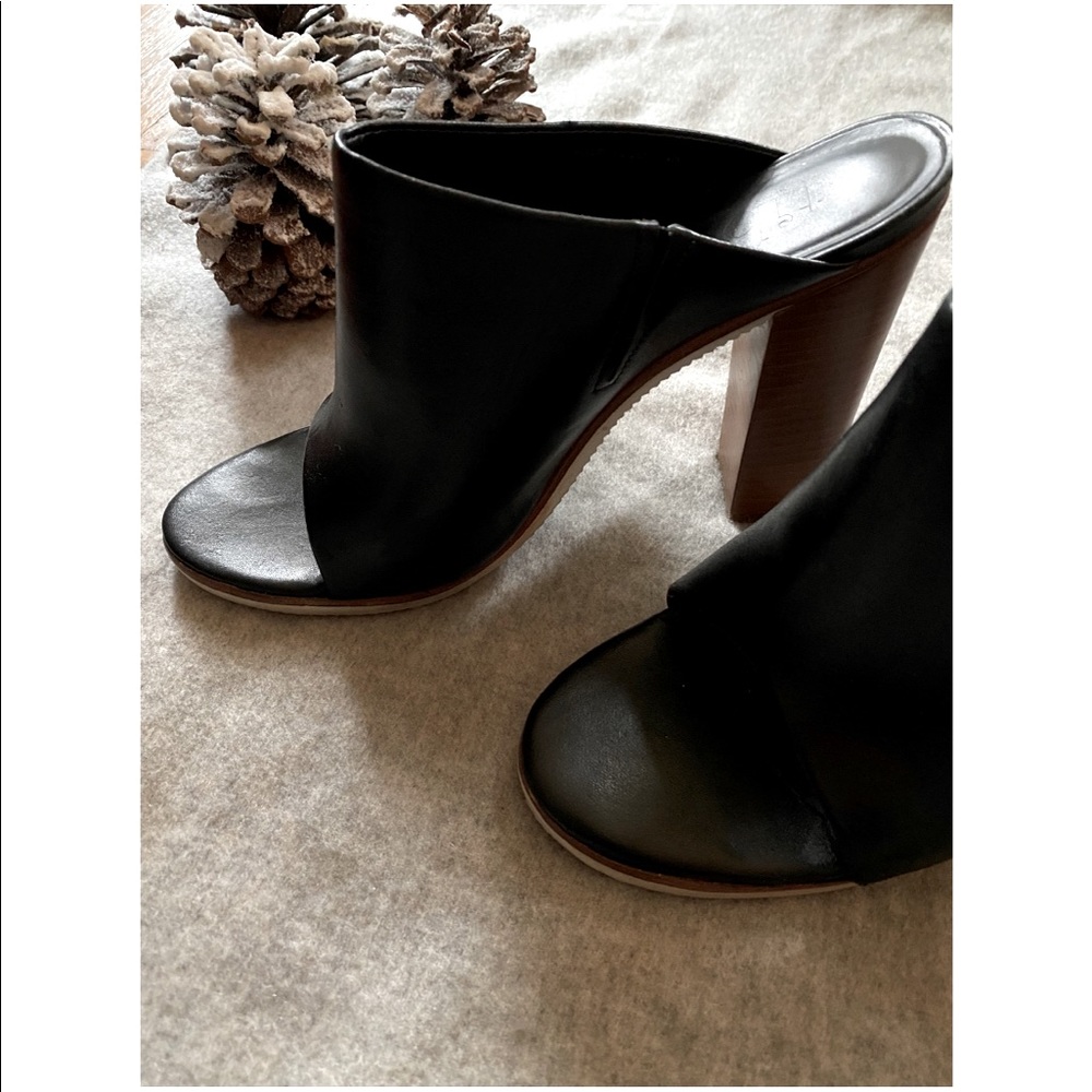 ◾️TIBI◾️Black Leather Mules - Picture 3 of 9